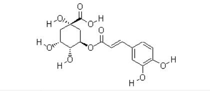 Farmaceutische essentiële grondstof of tussenproduct Chlorogeenzuur CAS NO 327-97-9 Poeder
