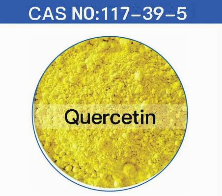 Plantenextract Farmaceutische kwaliteit Quercetine watervrij CAS NO 117-39-5 Geel poeder